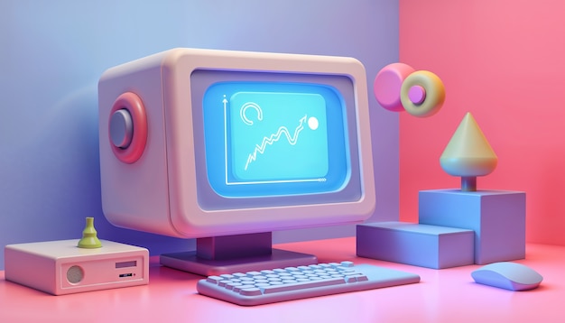 3D grafiek computer illustratie