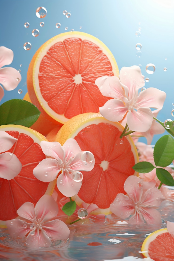 Gratis Foto 3d heerlijke seizoensfruit