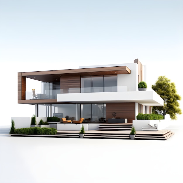 3D-model voor woningbouw