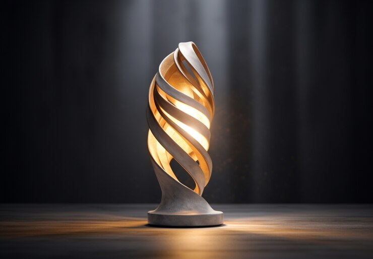 Gratis Foto 3d modern ontwerp van verlichtingslampen