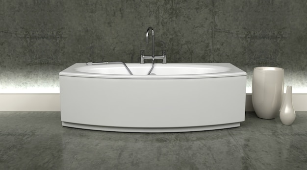 3D moderne badkamer