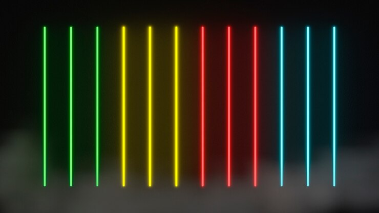 Gratis Foto 3d neonlichtenachtergrond