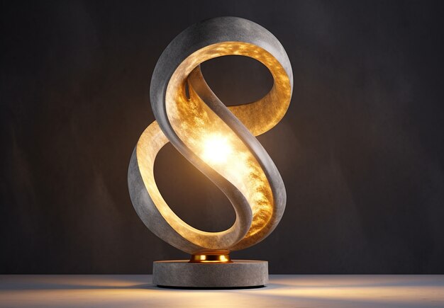 3D-ontwerp van moderne verlichtingslampen