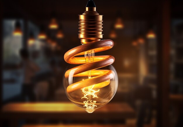 3D-ontwerp van moderne verlichtingslampen