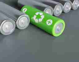 Gratis foto 3d recycleerbatterijen