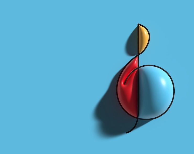 Gratis Foto 3d render muziek opmerking illustratie ontwerp.