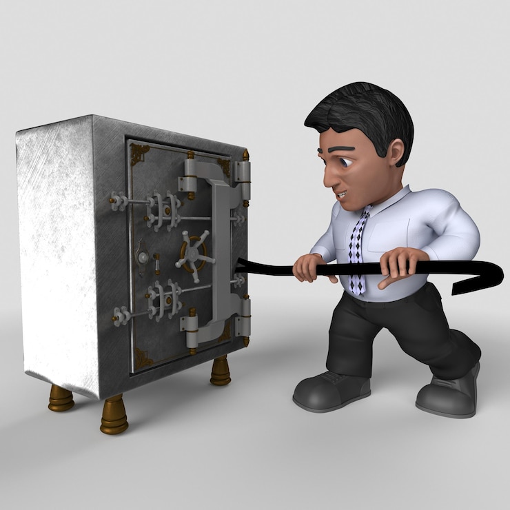Gratis Foto 3d stripfiguur zakelijk