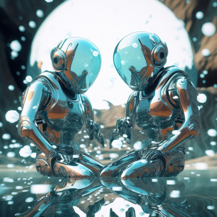 Gratis Foto 3d-weergave van astronauten