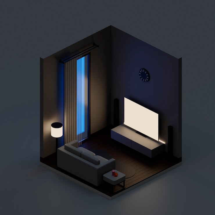 Gratis Foto 3d-weergave van cartoon huis