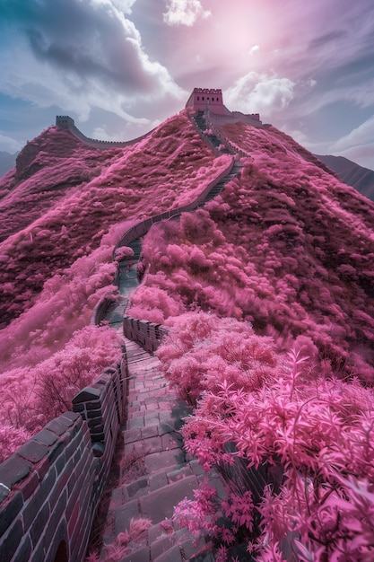 3D-weergave van de Chinese Grote Muur