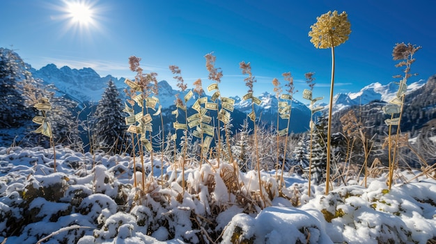 Gratis foto 3d-weergave van geldboom