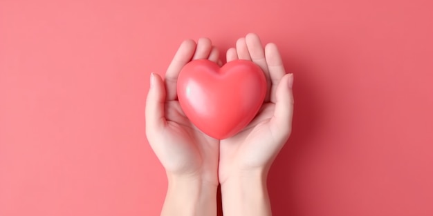 Gratis foto 3d-weergave van hand met hartvorm