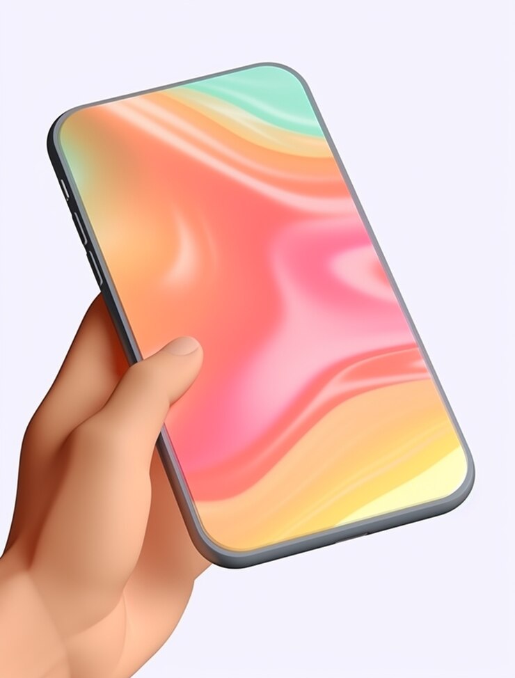 Gratis Foto 3d-weergave van hand met telefoon