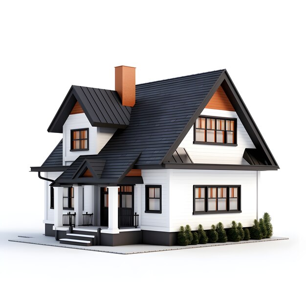 3D-weergave van huismodel