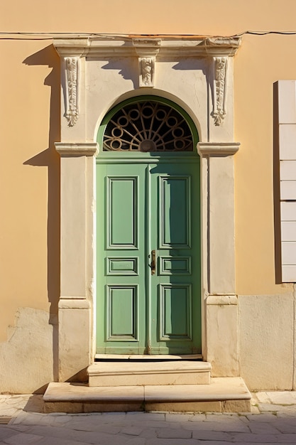 3D-weergave van mediterrane deur