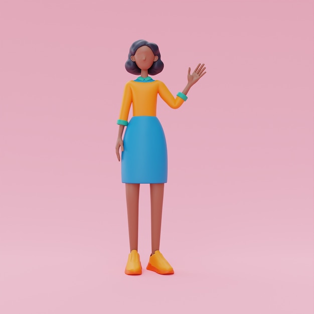 3D-weergave van online avatar-ontwerp