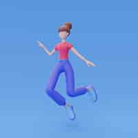 Gratis foto 3d-weergave van online avatar-ontwerp