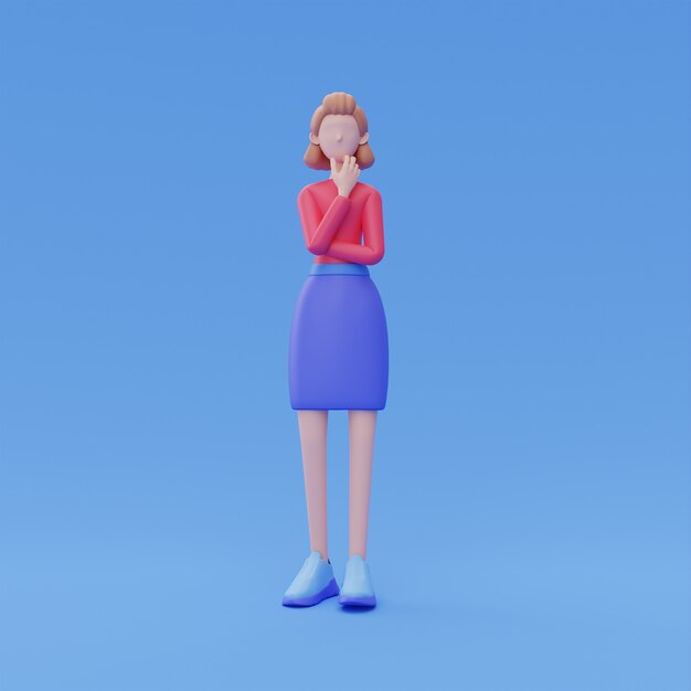 3D-weergave van online avatar-ontwerp