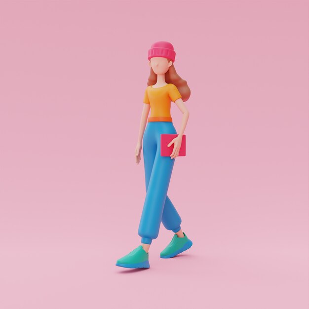 3D-weergave van online avatar-ontwerp