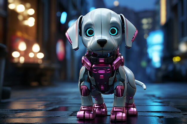 3D-weergave van robothond