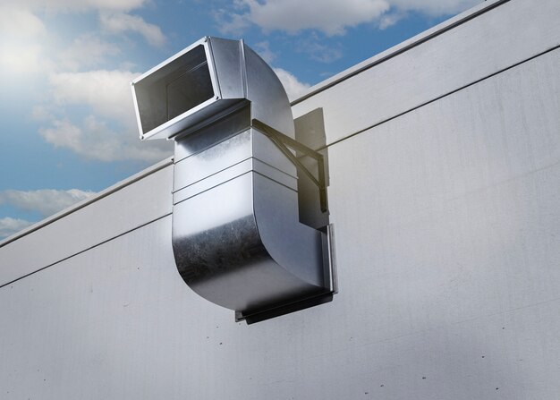 3D-weergave van ventilatiesysteem