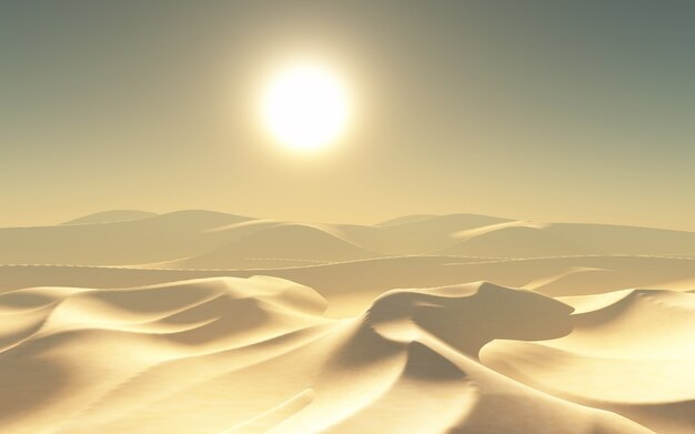 3d woestijn