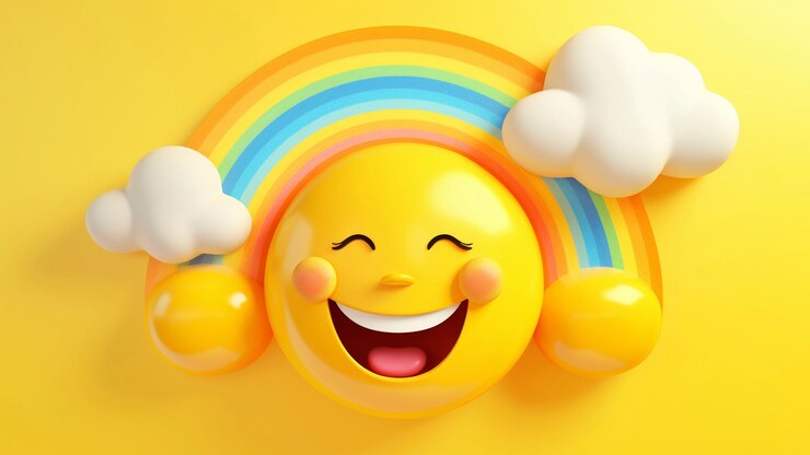 Gratis Foto 3d zon in de studio