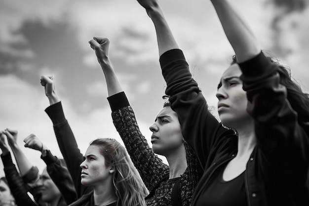 Gratis foto 8 miljoen vrouwen staken