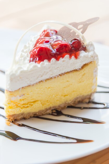 Aardbeien cheesecake