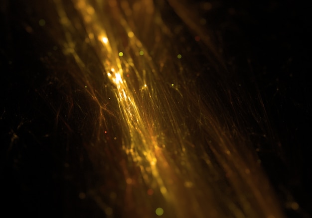 abstract fractal gouden licht
