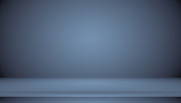 Abstract glad donkerblauw met zwart vignet studio goed te gebruiken als achtergrond bedrijfsrapport digitaalweb...