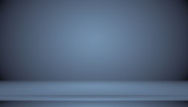 Abstract glad donkerblauw met zwart vignet studio goed te gebruiken als achtergrond bedrijfsrapport digitaalweb...
