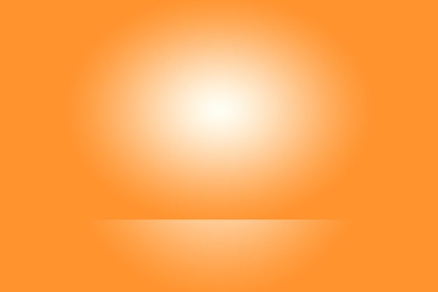 Gratis foto abstract oranje achtergrond lay-out designstudioroom websjabloon bedrijfsrapport met vloeiende cirkel g...