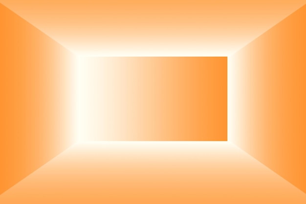 Abstract oranje achtergrond lay-out designstudioroom websjabloon bedrijfsrapport met vloeiende cirkel g...