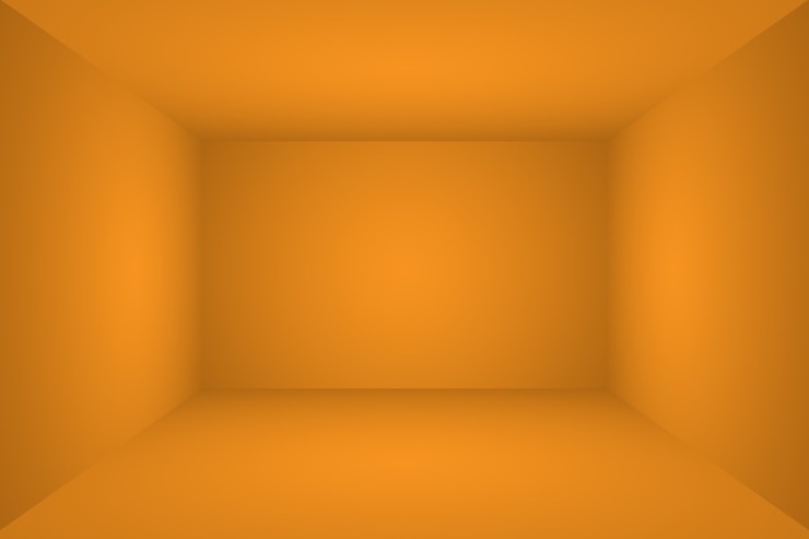 Gratis Foto abstract oranje achtergrond lay-outontwerp, studio, kamer, websjabloon, bedrijfsrapport met vloeiende cirkel kleur voor de kleurovergang.
