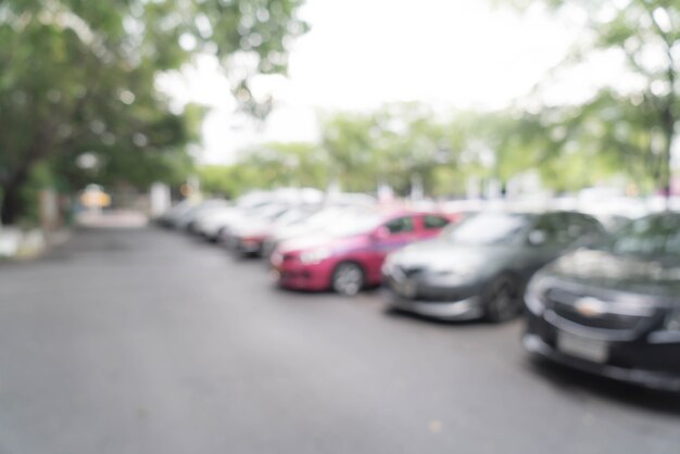 abstract vage parkeerauto