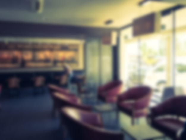 Gratis foto abstract vervagen coffeeshop