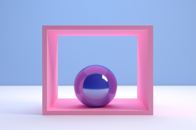 Gratis foto abstracte 3d geometrische vierkante vorm