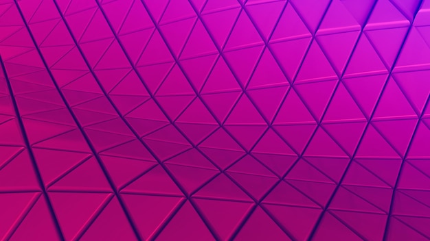Abstracte achtergrond achtergrond cellen heldere vloer voor futuristische afbeeldingen zeshoek, illustratie 3d, matrix netwerk patroon kleur koraal tech driehoek behang - 3d illustratie