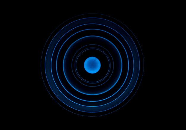 Abstracte achtergrond met blauwe cirkels