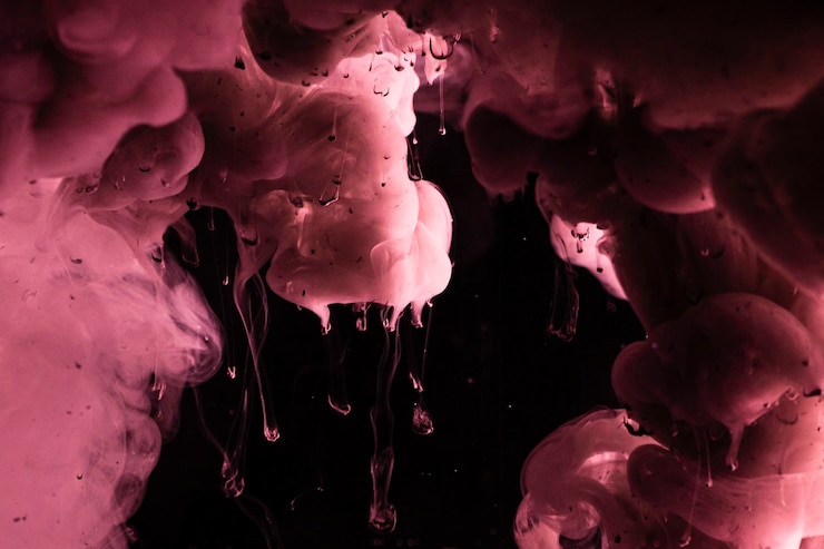Gratis Foto abstracte achtergrond met roze wolken