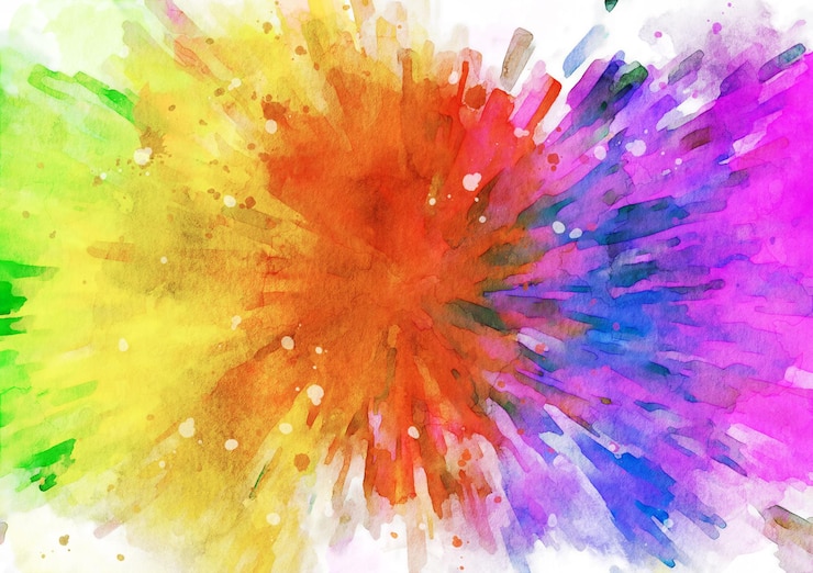 Gratis Foto abstracte aquarel verf vlekken achtergrond