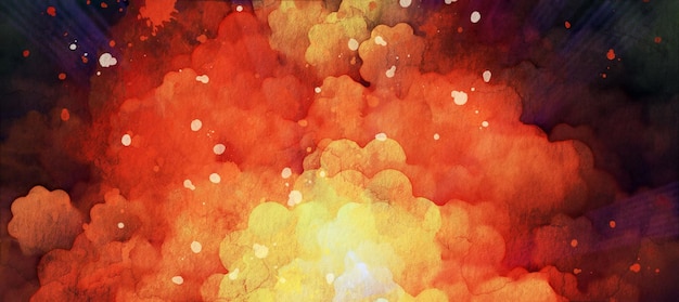 Gratis foto abstracte aquarel wolk