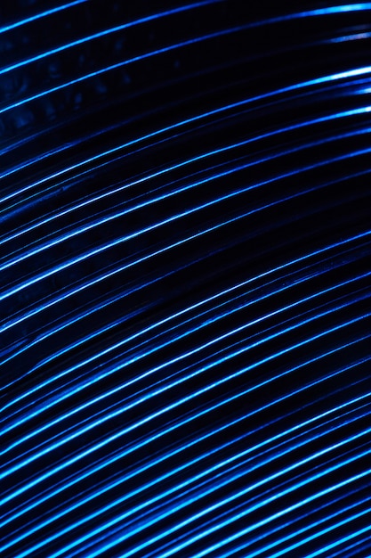 Abstracte blauwe kabels en dradenachtergrond