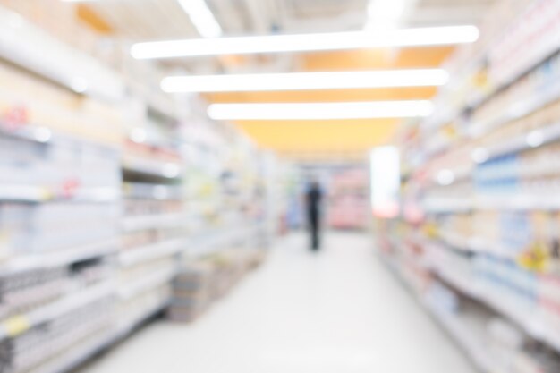 Abstracte blur supermarkt