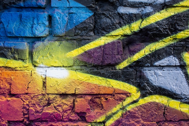 Abstracte creatieve muurschildering graffiti achtergrond