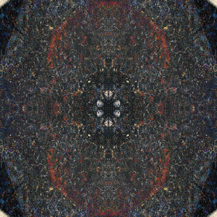 Gratis Foto abstracte fractale geometrische figuur of achtergrond met textuur