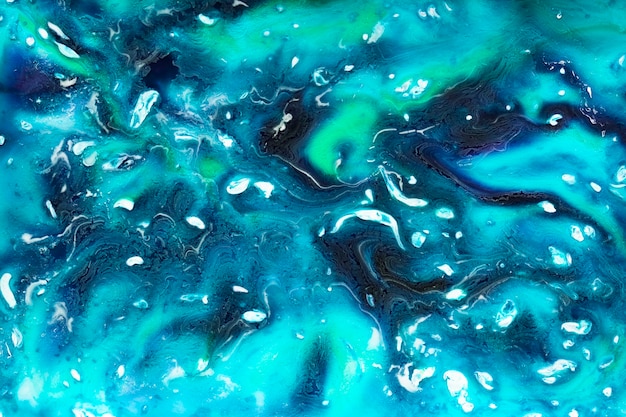 Abstracte golven van kleur in verf