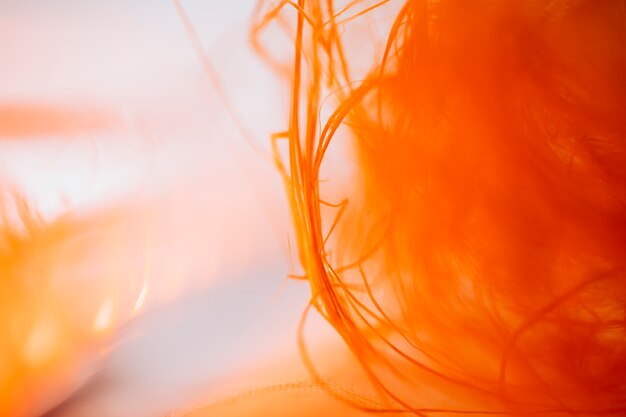 Abstracte golvende oranje vezels