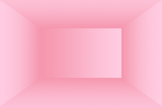 Abstracte lege gladde licht roze studio kamer achtergrond, gebruik als montage voor productweergave, banner, sjabloon.